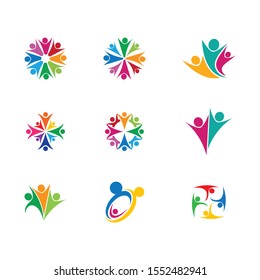 Community vector icon illustration design