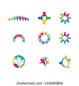 Community vector icon illustration design