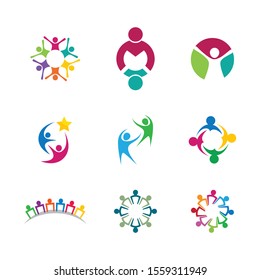 Community vector icon illustration design