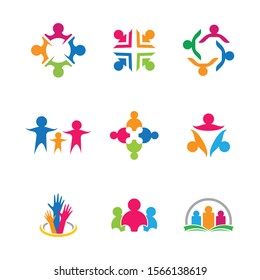 Community vector icon illustration design