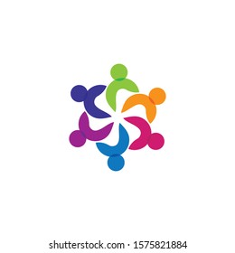 Community vector icon illustration design