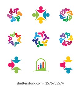 Community vector icon illustration design