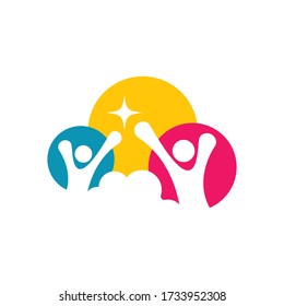 Community vector icon illustration design