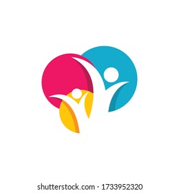 Diseño de ilustración de icono de vector comunitario
