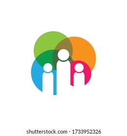 Community vector icon illustration design
