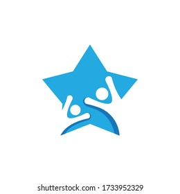 Diseño de ilustración de icono de vector comunitario
