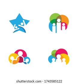 Community vector icon illustration design