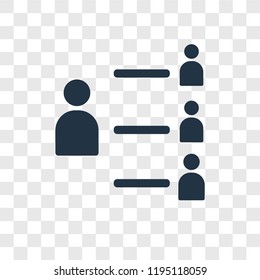 Community vector icon isolated on transparent background, Community transparency logo concept