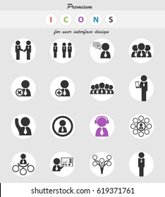 community vector icons for user interface design