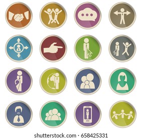 community vector icons for user interface design