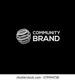 Community vector logo design template.