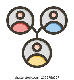 Community Vector Thick Line Filled Colors Icon For Personal And Commercial Use.
