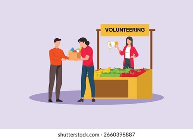 Community Volunteer Concept. Colored flat vector illustration isolated
- Powered by Shutterstock - Get 15% off with code: PIKWIZARD15