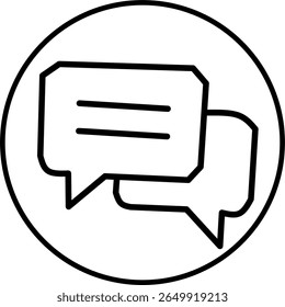 Kommutierungszeilensymbol im Kreis. Wirtschaft und Geschäft Ikone Thema im Kreis