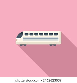 Icono de tren eléctrico de cercanías Vector plano. Transporte de alta velocidad. Tránsito rápido