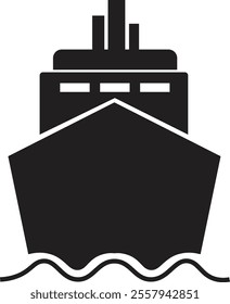 Commuter icon. Traffic busy road black flat vector isolated on transparent background. Public Transportation related. Minimal graphic bus Train Ship Ferry and auto sign symbol.