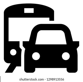 Commuter Vector Icon