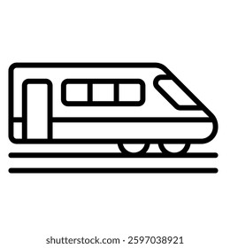 Commuter Vehicle icon line vector illustration