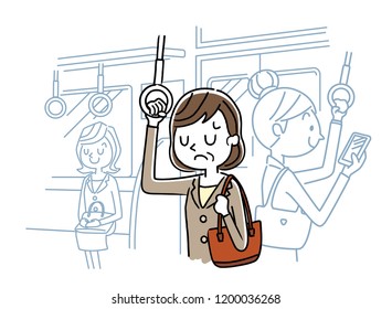Commuting by Train: Middle-aged women depressed
