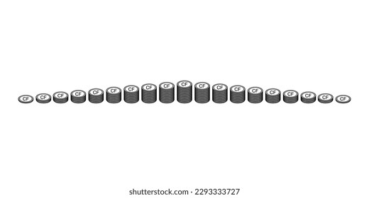 Comoros Currency Symbol, Comorian Franc Icon, KMF Sign. Vector Illustration