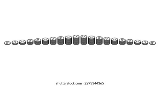 Comoros Currency Symbol, Comorian Franc Icon, KMF Sign. Vector Illustration