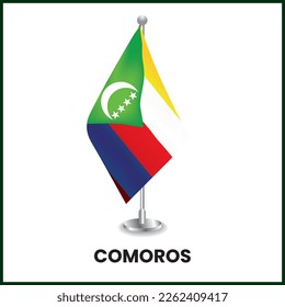Comoros Desk Flag and Comoros Flag Design