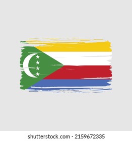 Pincel de bandera de las Comoras. Bandera nacional