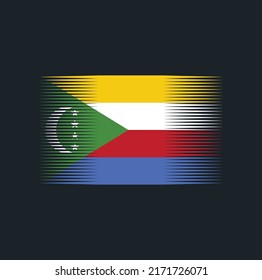 Pincel de bandera de las Comoras. Bandera nacional