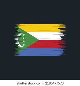 Pincel de bandera de las Comoras. Bandera nacional