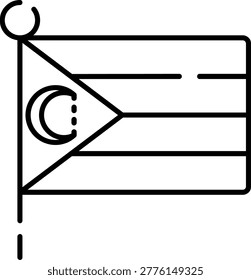 Comoros Flag Illustration vector Icon Design