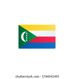 comoros flag vector. country flag isolated on white background