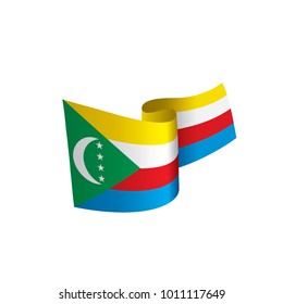 Comoros flag, vector illustration