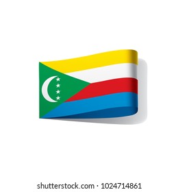 Comoros flag, vector illustration on a white background