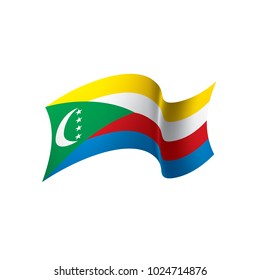 Comoros flag, vector illustration on a white background