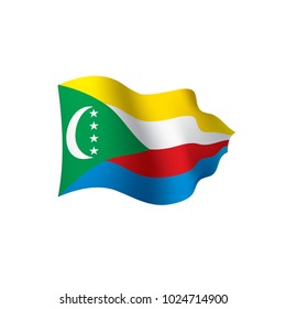 Comoros flag, vector illustration on a white background