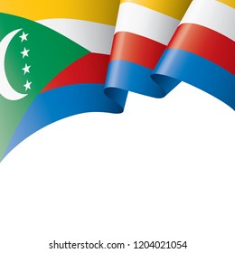 Comoros flag, vector illustration on a white background