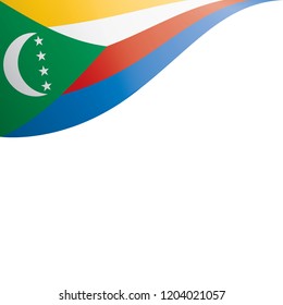 Comoros flag, vector illustration on a white background