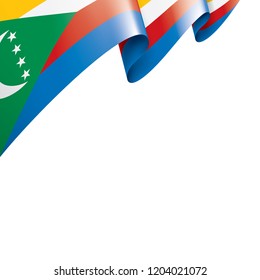 Comoros flag, vector illustration on a white background