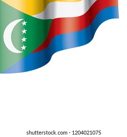 Comoros flag, vector illustration on a white background