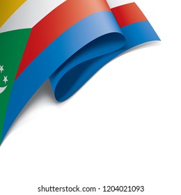 Comoros flag, vector illustration on a white background