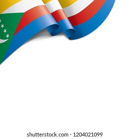 Comoros flag, vector illustration on a white background