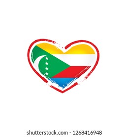 Comoros flag, vector illustration on a white background