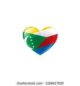 Comoros flag, vector illustration on a white background