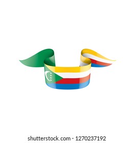 Comoros flag, vector illustration on a white background