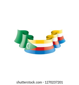 Comoros flag, vector illustration on a white background