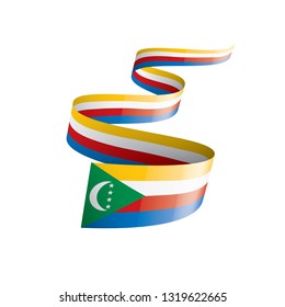 Comoros flag, vector illustration on a white background