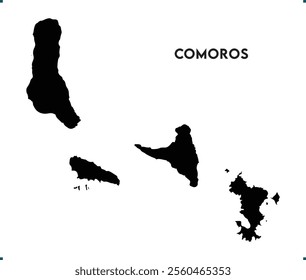 Comoros icon vector design, Comoros Logo design, Comoros's unique charm and natural wonders, Use it in your marketing materials, travel guides, or digital projects, Comoros map logo vector