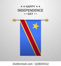 Comoros Independence day hanging flag background