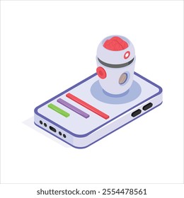 Compact AI medical robot integrated into a smartphone device