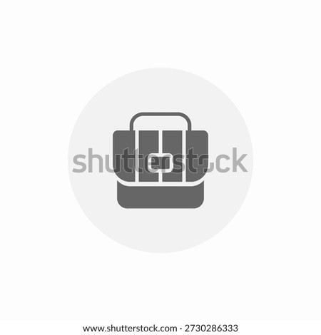 compact briefcase icon sign vector